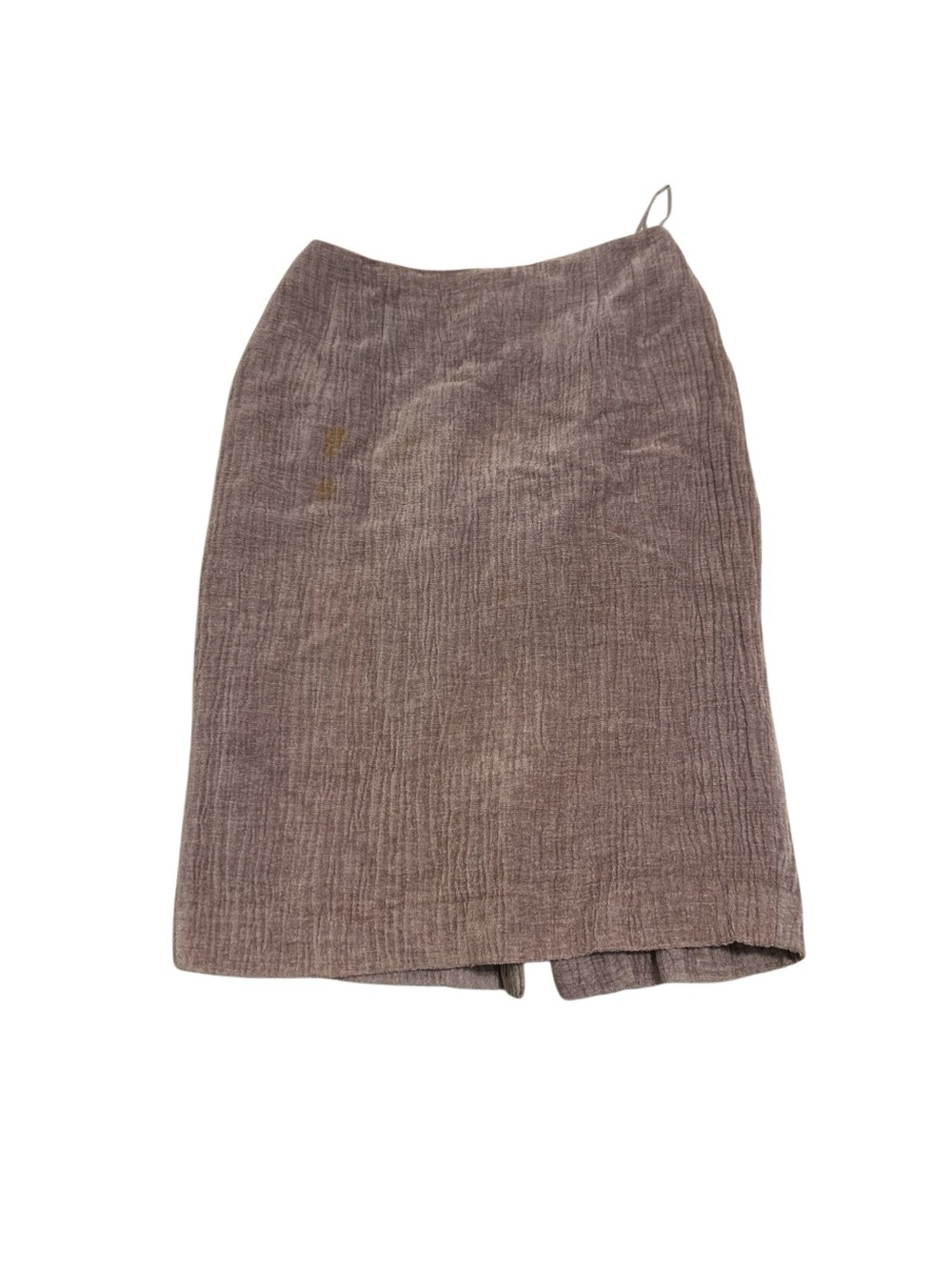Emanuel Ungaro Taupe Ribbed Pencil Skirt
